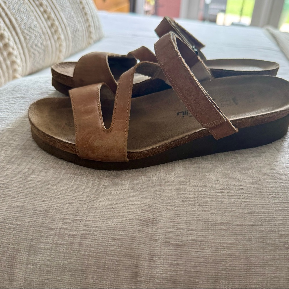 Naot Tan Leather Women's Sandals